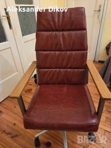 Офис Бъзнес Стол. Самоделка. Ард Деко, снимка 2 - Столове - 53401235