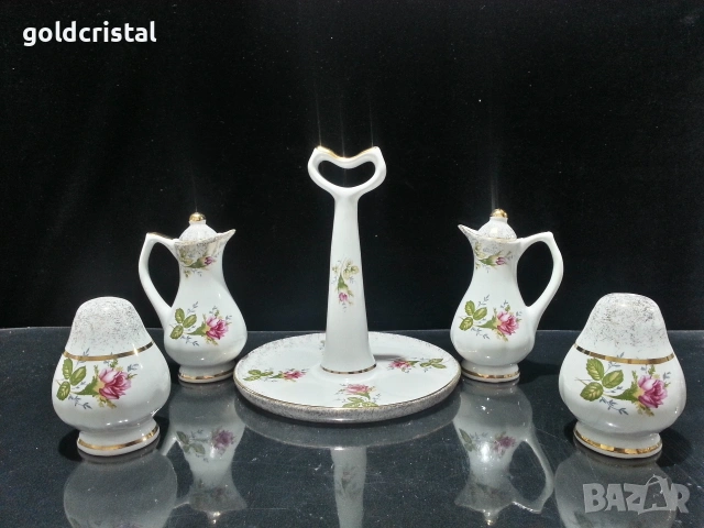 Стар полски порцелан комплект за подправки , снимка 3 - Антикварни и старинни предмети - 53068253