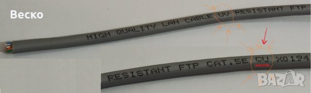 Кабел меден CQR CABS6 алармен СОТ 6 ядра екраниран многожилен калайдисан противопожарен може наметър, снимка 10 - Други - 37050442