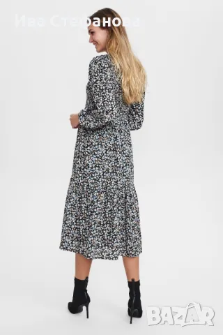 Спортна нова свободна кройка елегантна ежедневна дълга рокля волни, снимка 4 - Рокли - 49185757