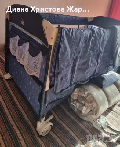 CHIPOLINO Сгъваема кошара МЕРИДА Мъгла+ сгъваем матрак