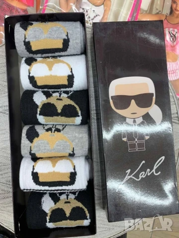 чорапи в кутия christian dior karl lagerfeld nike gucci adidas hermes, снимка 6 - Дамски чорапи - 51303383