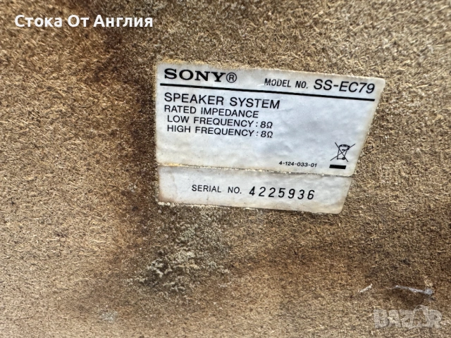 Уредба - Sony SS-EC79/200 W, снимка 9 - Аудиосистеми - 53533090