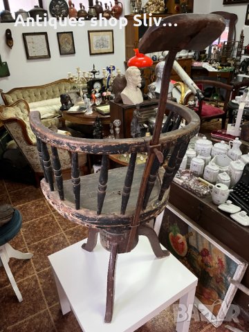 АНТИКА!!! Рядък бръснарски стол №1537, снимка 6 - Антикварни и старинни предмети - 35161863