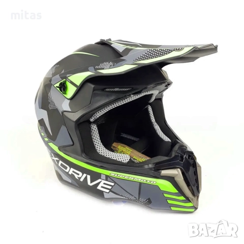 Кросова каска EXDRIVE, Full Face, DOT, Размер: XL - Вело, Мото, Скутер, снимка 8 - Аксесоари за велосипеди - 52145107