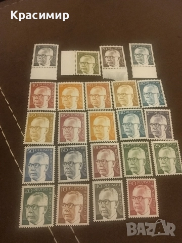 Пощенски марки ГФР . MNH , снимка 4 - Филателия - 52044699