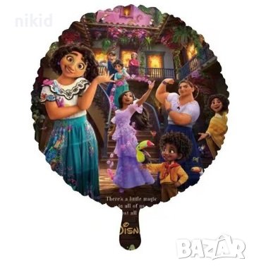 3 вида Енканто Encanto кръгъл фолио фолиев балон хелий или въздух парти рожден ден, снимка 4 - Други - 37675699