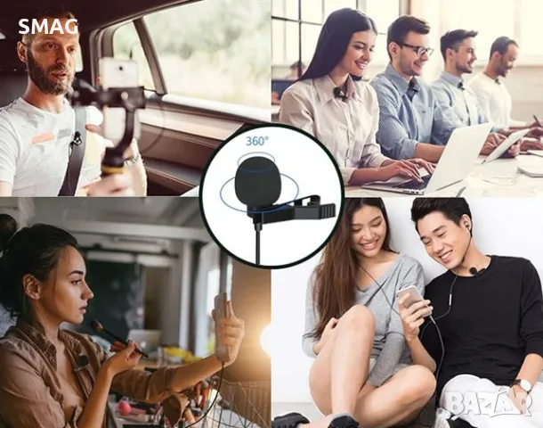 Микрофон за ревер с щипка 3,5 мм S_1203878, снимка 2 - Микрофони - 48655734