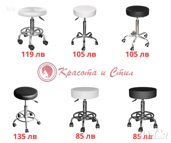 Козметични работни табуретки - високо качество, достъпни цени