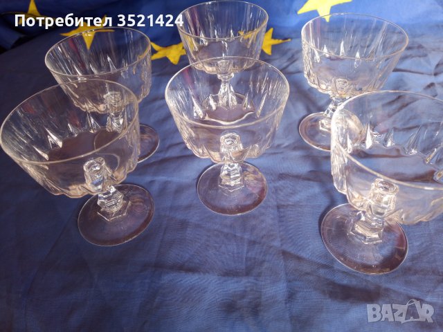 Кристални чаши , снимка 1 - Сервизи - 43740569