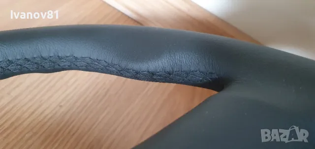 Bmw E30 M3 EVO 89' Sport Steering Wheel small 370mm Full Leather 2226086 м волан бмв е30 KBA 70121, снимка 5 - Части - 49333343