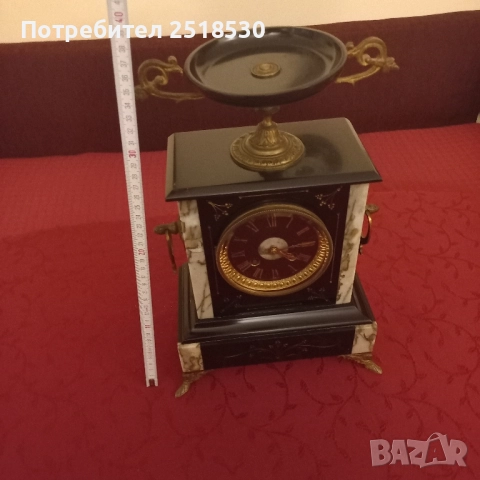 Френски каминен часовник , снимка 5 - Антикварни и старинни предмети - 52585415