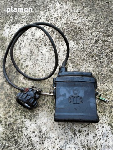 Стара миньорска лампа, снимка 1