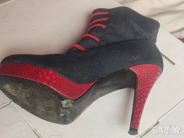 НОВИ! Ботуши с лека платформа Италиански чизми Дамски чизми Чизми естествена кожа Дънкови боти, снимка 16 - Дамски ботуши - 51953334