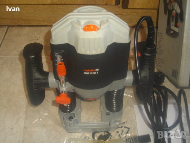 Нова Немска Оригинална 1200 Вата Оберфреза-2021г-MEISTER MOF 1200-Ход 0-55мм-4кг