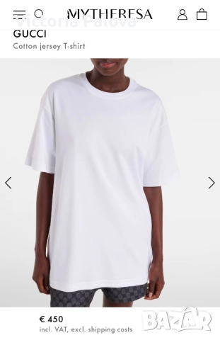 Голяма бяла тениска GUCCI,Италия, снимка 15 - Тениски - 36702529
