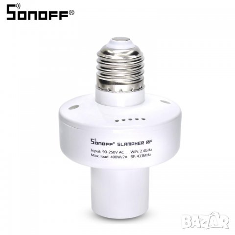 Sonoff Фасунга, eWeLink WIFI безжично управление, смарт безжична умна крушка Е27, ключ за лампа E27 , снимка 5 - Друга електроника - 33681339