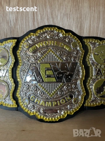 Шампионски пояс AEW World Championship Belt Wrestling Toy Jazwares Kids Replica belt колан, снимка 8 - Други - 51208768