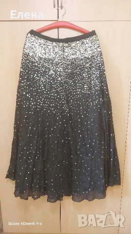 Пола NO.L.ITAN.Y.C. 100% коприна. размер L/XL., снимка 5 - Поли - 50582515