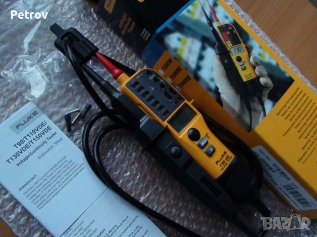 FLUKE T150 VDE - ЧИСТО НОВ PROFI Voltage Tester 6 - 690 V AC/DC Електроизмервателен Уред / GERMANY !, снимка 2 - Клещи - 43256262