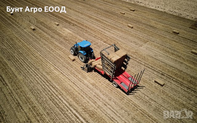 Самотоварещо ремарке за правоъгълни бали, снимка 5 - Селскостопанска техника - 37234761