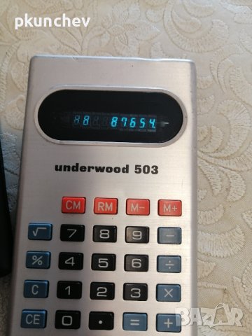 Ретро калкулатор UNDERWOOD 503, снимка 5 - Друга електроника - 44058838