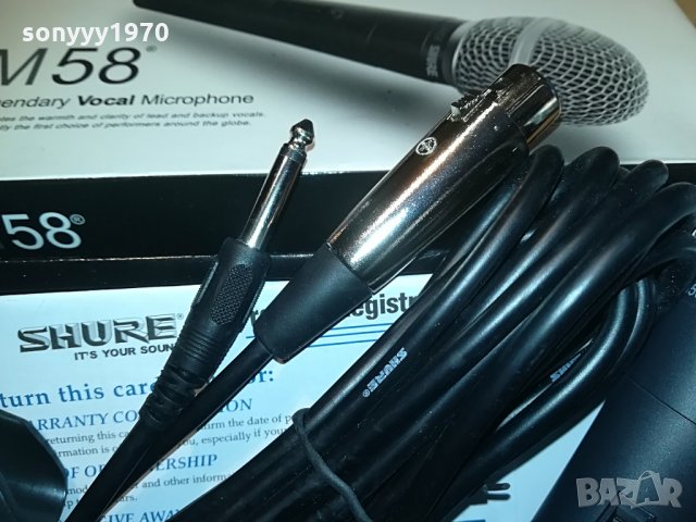 shure sm58-комплект-внос швеицария, снимка 5 - Микрофони - 28390426
