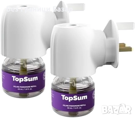 Нов комплект Дифузер с феромони за котки 2 броя срещу стрес и тревожност