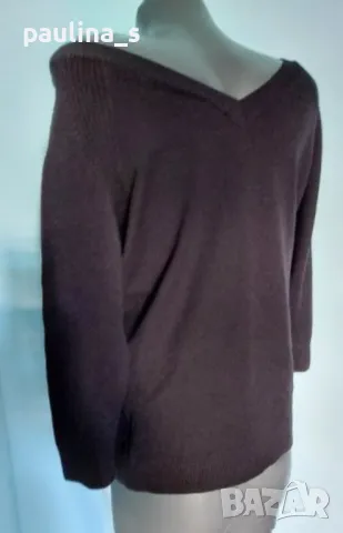 Два броя / Черен еластичен пуловер с оригинално деколте и открити рамене / унисайз , снимка 12 - Блузи с дълъг ръкав и пуловери - 16668493