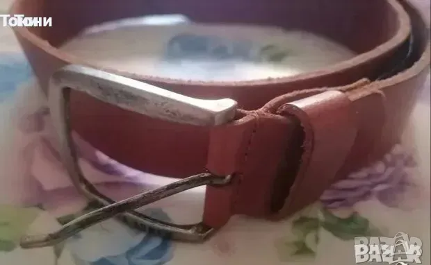 JACK and JONES Оригинал Нов Мъжки Колан Изцяло Естествена Кожа 100см., снимка 2 - Колани - 48669064