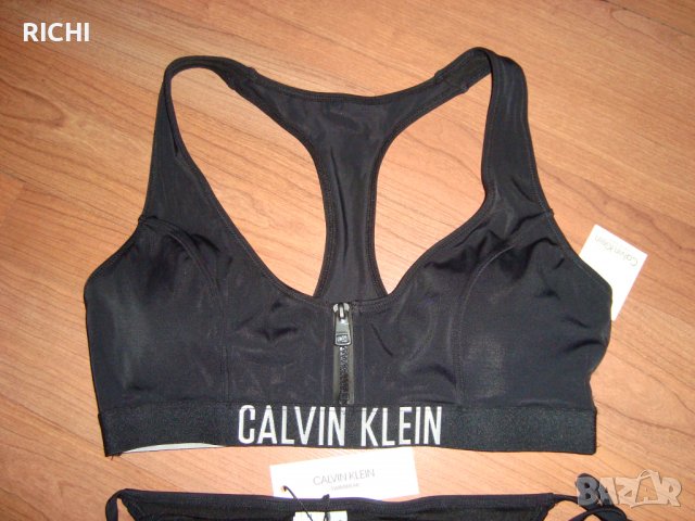 CALVIN KLEIN – Бански комплект черен тип бюстие, снимка 8 - Бански костюми - 36727632