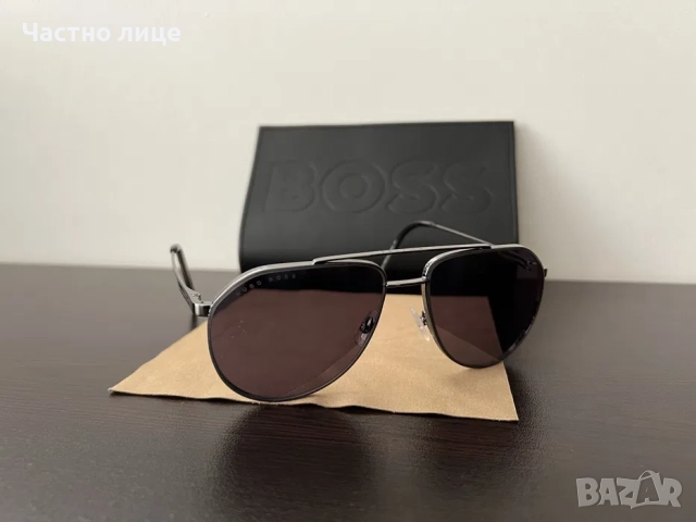 Мъжки слънчеви очила BOSS 1326/S Авиатор, снимка 2 - Слънчеви и диоптрични очила - 51626173