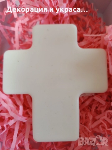 Голям ароматен hand made сапун  за Кръщенка