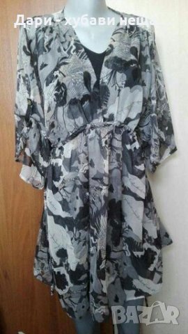 Цветна прозрачна туника, голям размер👗🍀L,XL,2XL👗🍀арт.2014