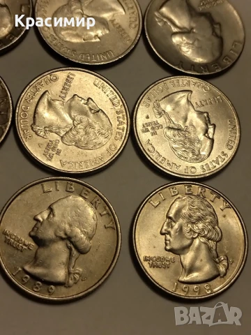 QUARTER DOLLAR 1965-2015 ., снимка 3 - Нумизматика и бонистика - 51161415