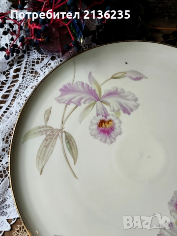 Голяма порцеланова чиния , снимка 4 - Чинии - 51985282