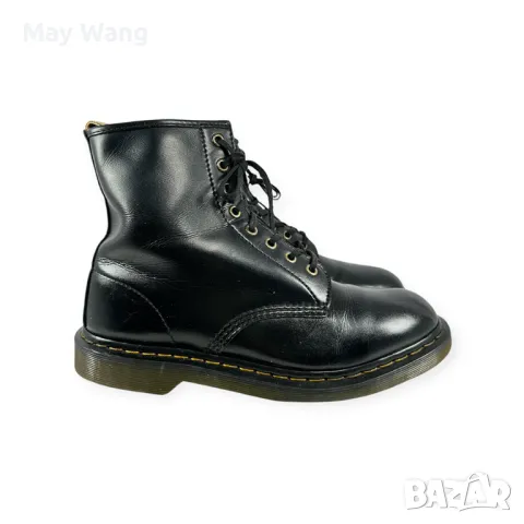 Унисекс високи обувк Dr. Martens Vegan 1460, 44 EU, Черен, Като нови, снимка 3 - Мъжки боти - 48029965