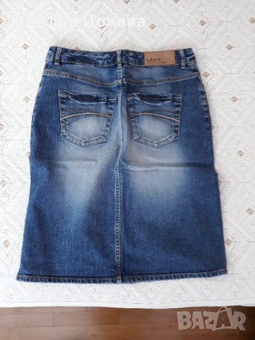 дънкова пола, снимка 4 - Поли - 38045915