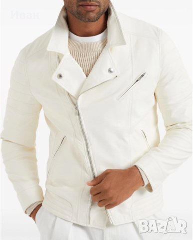 Мъжко яке от висококачествена естествена кожа Brunello Cuccinelle 