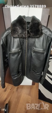 Мъжко кожено яке от естествена кожа, снимка 2 - Якета - 43833523