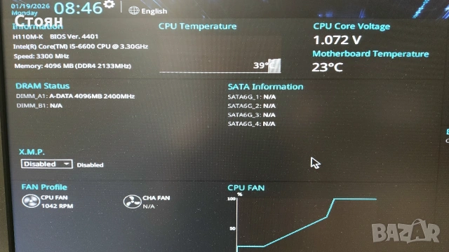 дъно, процесор и памет