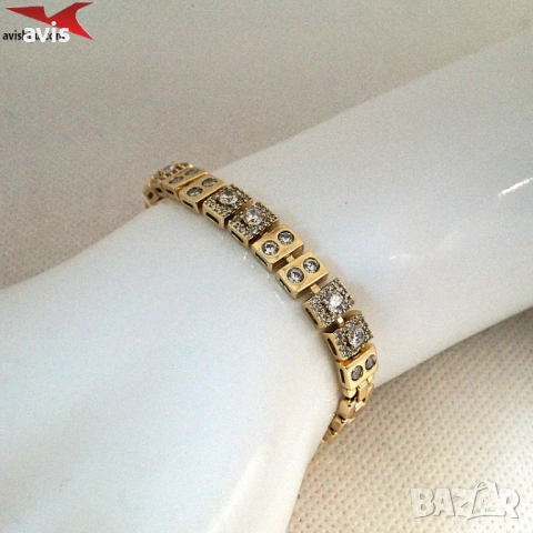 Гривна с 14К златно покритие 234840, снимка 4 - Гривни - 53094996