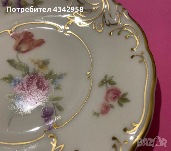 KPM.1934-1945г. Чинийки-подложки от серия Friederike., снимка 7 - Антикварни и старинни предмети - 52860607