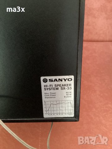 Sanyo 303 сет +Sanyo SX-33, снимка 4 - Ресийвъри, усилватели, смесителни пултове - 43908711