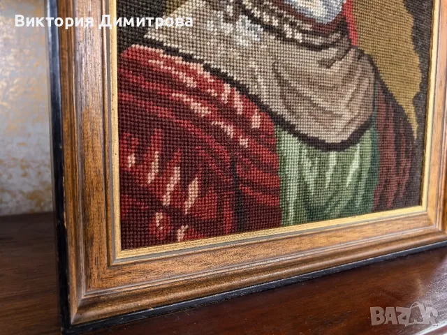 Гоблен "Човекът със златния шлем" , снимка 5 - Гоблени - 49120976