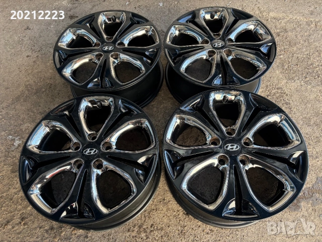 4 броя алуминиеви джанти за Hyundai IX35, KONA,IONIQ,Elantra,TUCSON 17, снимка 2 - Гуми и джанти - 53165020