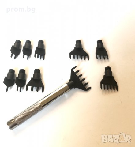 кожарски, сарашки вилици 4 мм, 5 мм и 6 мм, 10 части, снимка 6 - Други инструменти - 35534756