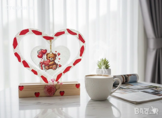 "Светещо сърце" - подходящ подарък за големи и малки  , снимка 13 - Декорация за дома - 53386447