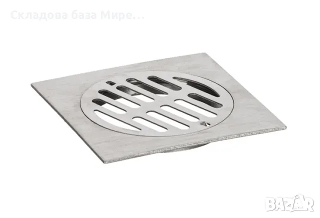 Сифон за баня, Метален,10x10 см. Ф8 см