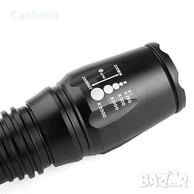 Фенер POLICE CREE T6 с 2 броя акумулаторни батерии, снимка 2 - Екипировка - 28137250